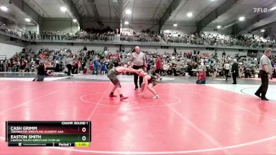 130 lbs Champ. Round 1 - Easton Smith, Lawson Youth Wrestling Club-AA vs Cash Grimm, Terminator Wrestling Academy-AAA 