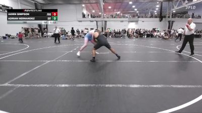 190 lbs Round 3 (6 Team) - Jaden Simpson, JV All Stars vs Adrian Hernandez, Team Shutt