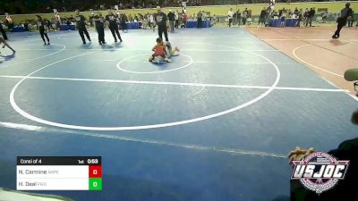 80 lbs Consi Of 4 - Nathan Carmine, Amped Wrestling Club vs Harper Deal, Piedmont