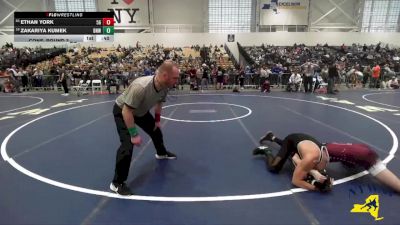 124 lbs Cons. Round 3 - Zakariya Kumek, Buffalo Nomads Wrestling vs Ethan York, 518 Grapplers