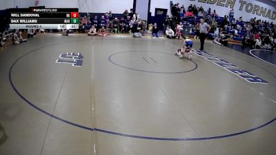 52-55 lbs Round 4 - Will SanDoval, North Allegheny vs Dax Williams, Mars