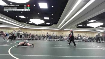 130 lbs Round Of 16 - Krista Green-Garza, Legacy WC vs Sapphire Shafer, Threshold WC