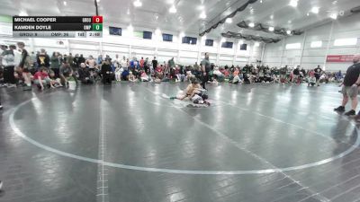 84 lbs Round Robin 1 - Michael Cooper, Ground Zero Black vs Kamden Doyle, Omp