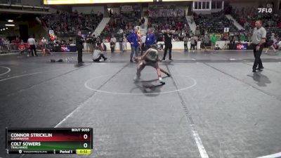88 lbs Cons. Round 1 - Colt Sowers, Trailhands vs Connor Stricklin, Clearwater
