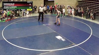 74 lbs Champ. Round 1 - Nathan Ellis, Olympus Wrestling vs Ryder Clawson, HURRICANE VALLEY WC