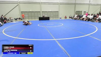 106 lbs Round 1 (8 Team) - Coreu Powe, Alabama vs Carter Dawson, Oregon