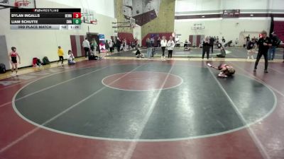 92 lbs 3rd Place Match - Dylan Ingalls, Berge Elite Wrestling Academy vs Liam Schutte, Summit Wrestling Academy