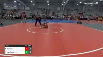 60 lbs Prelims - Elijah Roman, Roman Legion Wrestling Elem vs Ty Matthews, Young Guns White