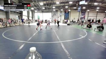 113 lbs Round Of 64 - Titus Colangelo, All-American Wrestling Club HS vs Anthony Curlo, Team Shutt Garnett Trained