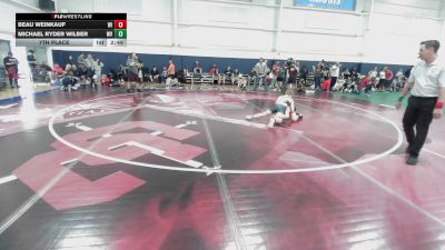 J-125 lbs 7th Place - Beau Weinkauf, WI vs Michael Ryder Wilber, WV