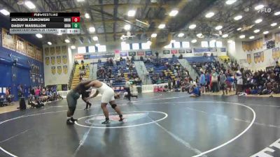 285 lbs Quarterfinals (8 Team) - Jackson Zajkowski, Douglas vs Daguy Massillon, South Dade