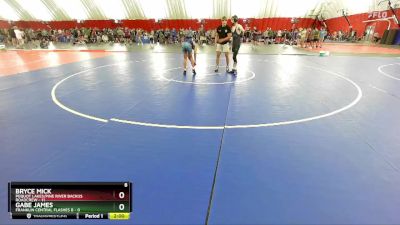 120 lbs Round 1 (6 Team) - Bryce Mick, Pequot Lakes/Pine River Backus Roadcrew vs Gabe James, Franklin Central Flashes B