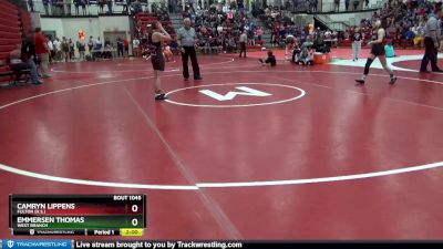 110 lbs Round 3 - Emmersen Thomas, West Branch vs Camryn Lippens, Fulton (H.S.)