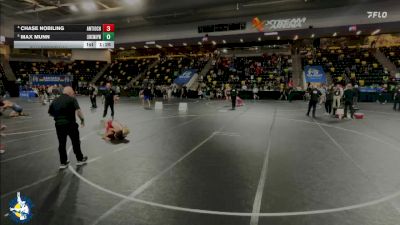 150 lbs Quarterfinal - Max Munn, New Lenox (Lincoln-Way West) vs Chase Nobiling, Antioch