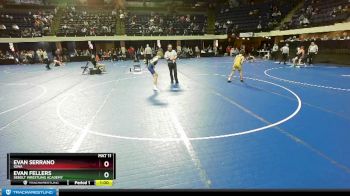 90 lbs Cons. Round 2 - Evan Serrano, Iowa vs Evan Fellers, Sebolt Wrestling Academy
