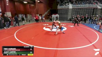 102 lbs Champ. Round 1 - Trey Hubbard, Lusk Rawhide Wrestling Club vs Auzzy Carter, Powell Wrestling Club