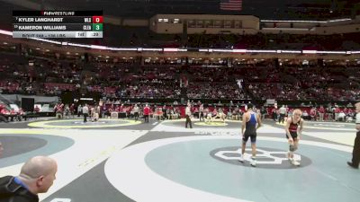 138 lbs Cons. Sub-quarters - Kyler Langhardt, West Liberty-Salem vs Kameron Williams, Clearview