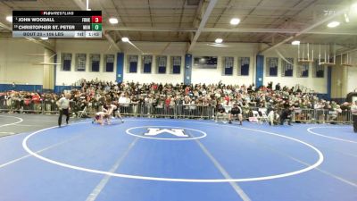 106 lbs Round Of 16 - John Woodall, Franklin vs Christopher St. Peter, Monument Mountain