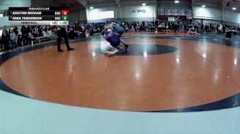 110 lbs Semifinal - Ashlynn Brokaw, Mount Vernon High School vs Anna Tsirambidis, North Royalton High School