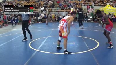 128 lbs Quarterfinal - Khadin Lo, FINNEYTOWN vs Asilbek Anvarov, Upgraded Industries
