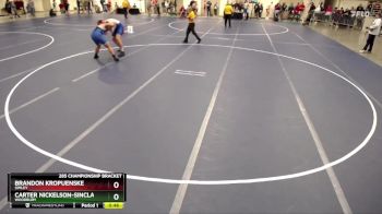 285 Championship Bracket Cons. Round 3 - Carter Nickelson-Sinclair, Woodbury vs Brandon Kropuenske, Simley