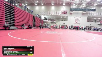 106 lbs Cons. Round 2 - Sebastian Gracia, Mt. Carmel vs Sam Westfall, Crown Point