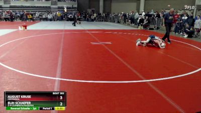 80 lbs Champ. Round 1 - Elih Schaefer, Z-M (Zumbrota/Mazeppa) vs August Kruse, Centennial