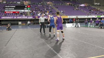133 lbs Cale Seaton, South Dakota State vs Julian Farber, Northern Iowa