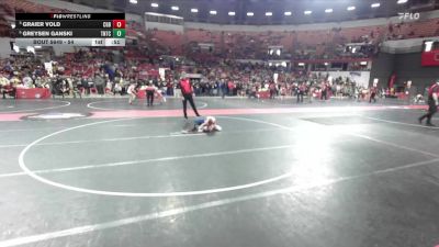 54 lbs 3rd Place Match - Graier Vold, Milton Monsters Wrestling Club vs Greysen Ganski, Team Nazar Training Center