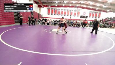 145 lbs Quarterfinals (8 Team) - Manaia Tofilau, Mt. San Antonio College vs Jasmine Vo, Santa Rosa College