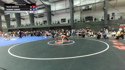 Junior Girls FS - 115 lbs Cons. Round 5 - Talea Nichols, ID vs Jazmine Turner, CA
