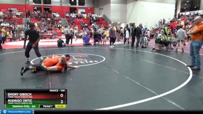 105 lbs Cons. Round 2 - Rodrigo Ortiz, Tiger Youth Wrestling vs Emory Gibisch, Tiger Youth Wrestling