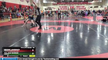 95 lbs Cons. Semi - Malakai Barker, Osceola vs Brodie Lawrence, Pinnacle Wrestling Club