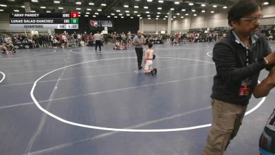 113 lbs Quarters - Arav Pandey, American Dream Wrestling Club vs Lukas Salas-Sanchez, Cornerstone Mat Club