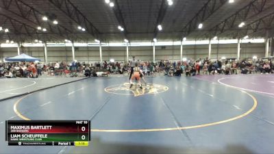 87-95 lbs Semifinal - Maximus Bartlett, 208 Badgers vs Liam Scheuffele, Hawk Wrestling Club