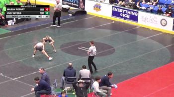 82 lbs Round Of 64 - Mason Retort, Laurel vs Joey Myers, Portage