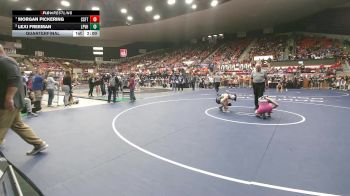 130 lbs Quarterfinal - Morgan Pickering, Carbondale-Santa Fe Trail HS vs Lexi Freeman, LaCygne-Prairie View HS