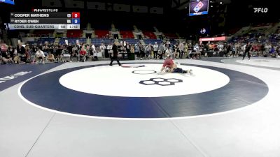 120 lbs Cons. Sub-quarters - Cooper Mathews, CO vs Ryder Owen, WA