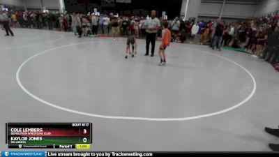 88 lbs Champ. Round 2 - Cole Lemberg, Demolition Wrestling Club vs Kaylor Jones, Oklahoma