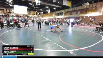120 lbs Cons. Round 3 - Wyatt Sandoval, Vacaville vs Ethan Padilla, Temescal Canyon