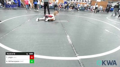 60 lbs Round Of 16 - Toby Jager, Carl Albert vs Kingston Witherspoon, D3 Wrestling Cluib