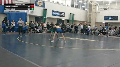 157 lbs Champ. Round 1 - Frank Gulli, York (pa) vs Chase Stephen, Misericordia