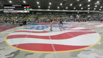 91 lbs Semifinal - Ella Coomes, East River Raptors vs Natalie Starks, Heights Wrestling Club