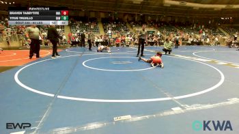 60 lbs Consi Of 8 #2 - Braven Tabbytite, HURRICANE WRESTLING ACADEMY vs Titus Trujillo, Raw Wrestling Club