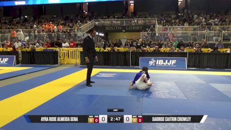 Saoirse Caitrin Crowley vs Ayra Rose Almeida Sena 2025 Pan Kids Jiu-Jitsu IBJJF Championship