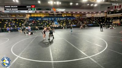 285 lbs Cons. Round 3 - Malik Quadri, Apple Valley vs Daniel Dalach, Joliet (Catholic Academy)