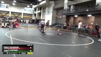 52 lbs Round 5 (6 Team) - Mailey Martines, Illinois vs Finley Uhlenhake, Braided Brutes Wrestling