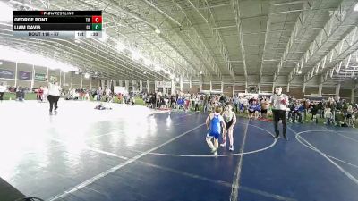 57 lbs Cons. Round 1 - Liam Davis, Gunnison Valley vs George Pont, Timpanogos Wrestling