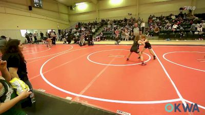 54-62 lbs Rr Rnd 3 - Kaylee Cook, Poteau Youth Wrestling Academy vs Ava Legg, Sallisaw Takedown Club