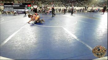 92 lbs Consi Of 16 #2 - Nathanial Brunson, Lexington Wrestling Club vs Julien Mejia, Prodigy Elite Wrestling